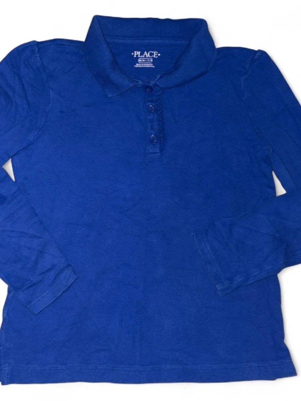 Girls' School Uniform Polo Shirt Bundle – 4 Pieces – Size M (7/8) – Royal Blue –